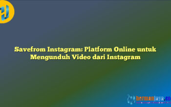 Savefrom Instagram: Platform Online untuk Mengunduh Video dari Instagram